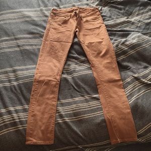 Lightly distressed skinny jeans